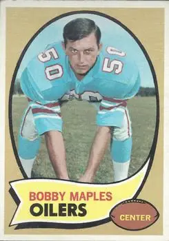 1970 Topps #248 - Bobby Maples - Houston Oilers 1970 Topps #248 - Bobby Maples - Houston Oilers