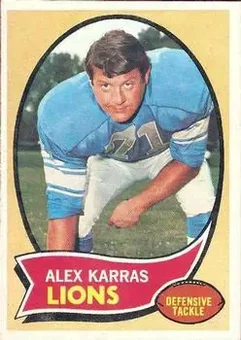 1970 Topps #249 - Alex Karras - Detroit Lions