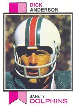 1973 Topps #240 - Dick Anderson - Miami Dolphins
