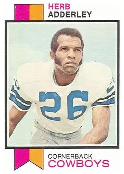 1973 Topps #243 - Herb Adderley - Dallas Cowboys - Front