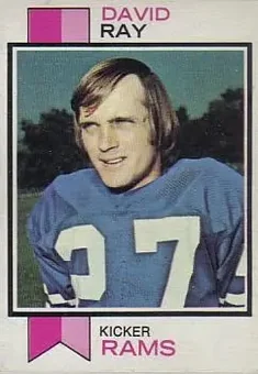1973 Topps #244 - David Ray - Los Angeles Rams