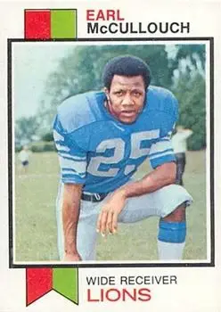 1973 Topps #248 - Earl McCullouch - Detroit Lions