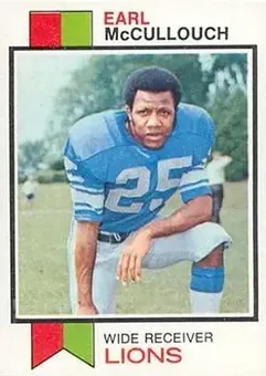 1973 Topps #248 - Earl McCullouch - Detroit Lions 1973 Topps #248 - Earl McCullouch - Detroit Lions