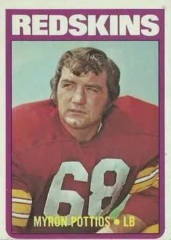 1972 Topps #243 - Myron Pottios - Washington Redskins