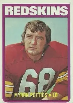 1972 Topps #243 - Myron Pottios - Washington Redskins