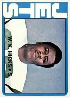 1972 Topps #246 - W.K. Hicks - New York Jets