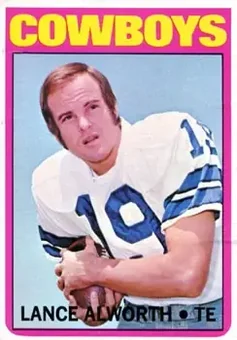 1972 Topps #248 - Lance Alworth - Dallas Cowboys
