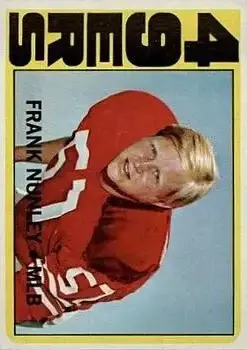 1972 Topps #249 - Frank Nunley - San Francisco 49ers - Front 1972 Topps #249 - Frank Nunley - San Francisco 49ers - Front