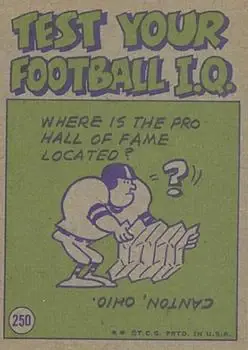 1972 Topps #250 - Mel Farr - Detroit Lions - Back 1972 Topps #250 - Mel Farr - Detroit Lions - Back