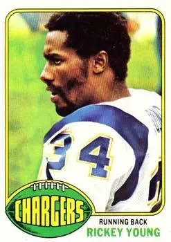 1976 Topps #263 - Rickey Young - San Diego Chargers - Front