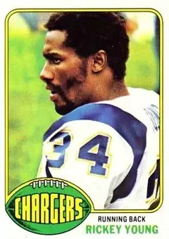 1976 Topps #263 - Rickey Young - San Diego Chargers