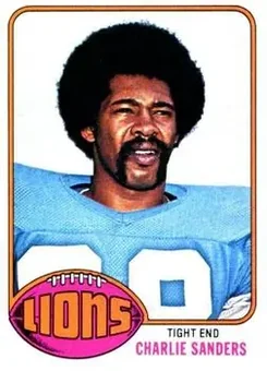1976 Topps #265 - Charlie Sanders - Detroit Lions