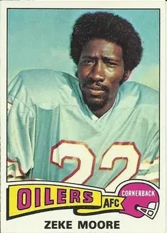 1975 Topps #271 - Zeke Moore - Houston Oilers