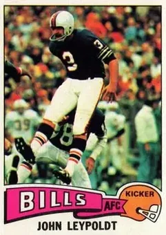 1975 Topps #273 - John Leypoldt - Buffalo Bills