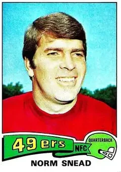 1975 Topps #275 - Norm Snead - San Francisco 49ers