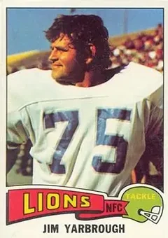 1975 Topps #279 - Jim Yarbrough - Detroit Lions
