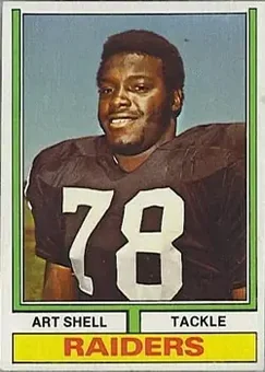 1974 Topps #272 - Art Shell - Oakland Raiders