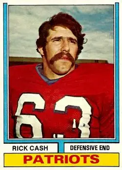 1974 Topps #274 - Rick Cash - New England Patriots - Front 1974 Topps #274 - Rick Cash - New England Patriots - Front