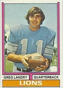1974 Topps #275 - Greg Landry - Detroit Lions