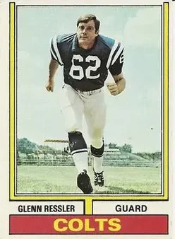 1974 Topps #276 - Glenn Ressler - Baltimore Colts