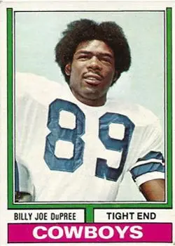 1974 Topps #277 - Billy Joe DuPree - Dallas Cowboys