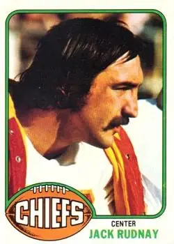 1976 Topps #277 - Jack Rudnay - Kansas City Chiefs
