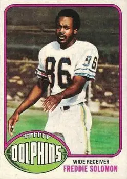 1976 Topps #278 - Freddie Solomon - Miami Dolphins