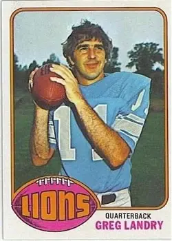 1976 Topps #286 - Greg Landry - Detroit Lions 1976 Topps #286 - Greg Landry - Detroit Lions