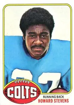 1976 Topps #288 - Howard Stevens - Baltimore Colts - Front