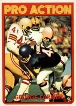 1972 Topps #252 - George Farmer - Chicago Bears