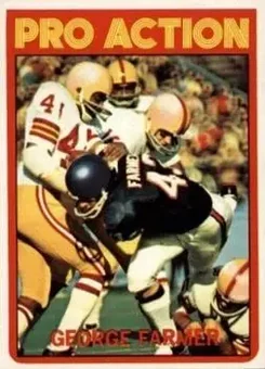1972 Topps #252 - George Farmer - Chicago Bears