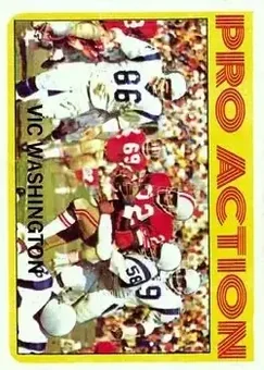 1972 Topps #255 - Vic Washington - San Francisco 49ers