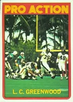1972 Topps #257 - L.C. Greenwood - Pittsburgh Steelers