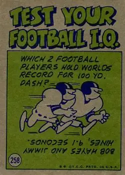 1972 Topps #258 - Bob Lee - Minnesota Vikings