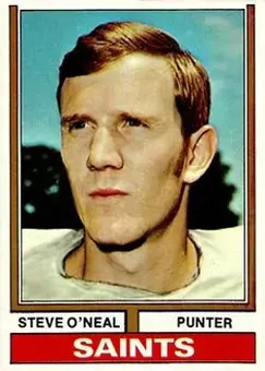 1974 Topps #282 - Steve O'Neal - New Orleans Saints