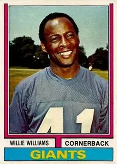 1974 Topps #284 - Willie Williams - New York Giants