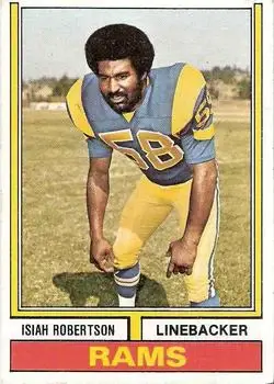 1974 Topps #285 - Isiah Robertson - Los Angeles Rams