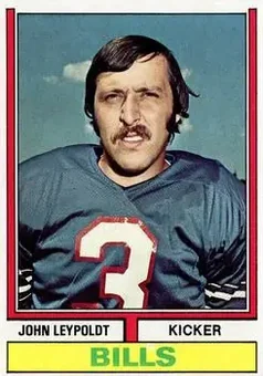 1974 Topps #288 - John Leypoldt - Buffalo Bills