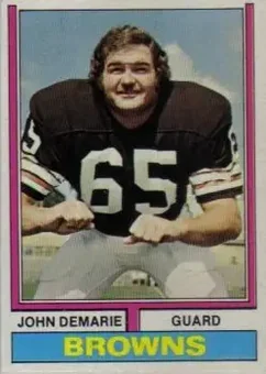 1974 Topps #289 - John DeMarie - Cleveland Browns