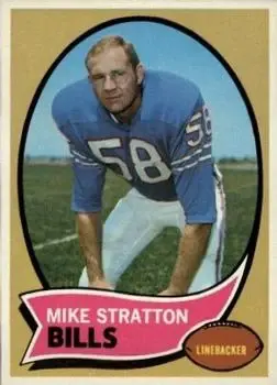 1970 Topps #252 - Mike Stratton - Buffalo Bills