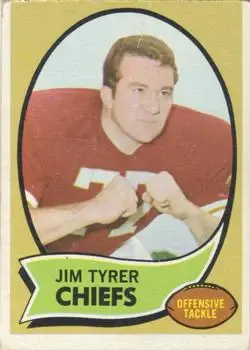 1970 Topps #263 - Jim Tyrer - Kansas City Chiefs - Front