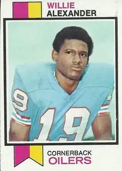 1973 Topps #253 - Willie Alexander - Houston Oilers