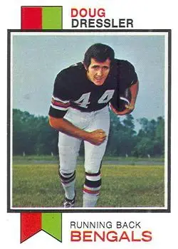 1973 Topps #254 - Doug Dressler - Cincinnati Bengals - Front