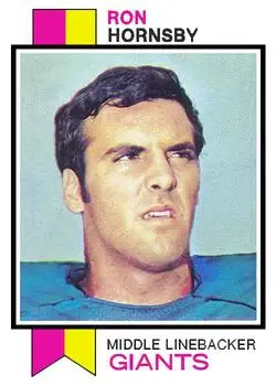 1973 Topps #256 - Ronnie Hornsby - New York Giants - Front