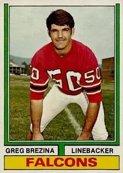 1974 Topps #291 - Greg Brezina - Atlanta Falcons