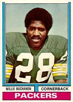 1974 Topps #292 - Willie Buchanon - Green Bay Packers - Front