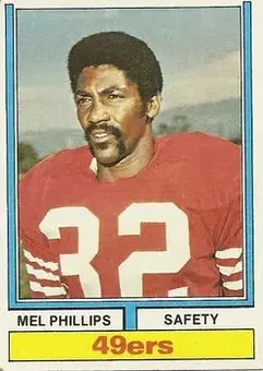 1974 Topps #294 - Mel Phillips - San Francisco 49ers