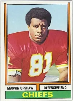 1974 Topps #297 - Marvin Upshaw - Kansas City Chiefs - Front