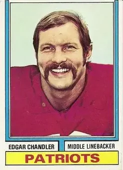 1974 Topps #299 - Edgar Chandler - New England Patriots