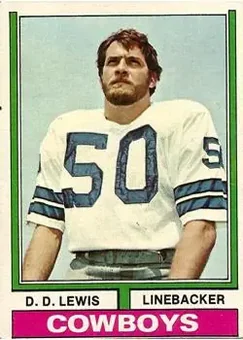 1974 Topps #303 - D.D. Lewis - Dallas Cowboys